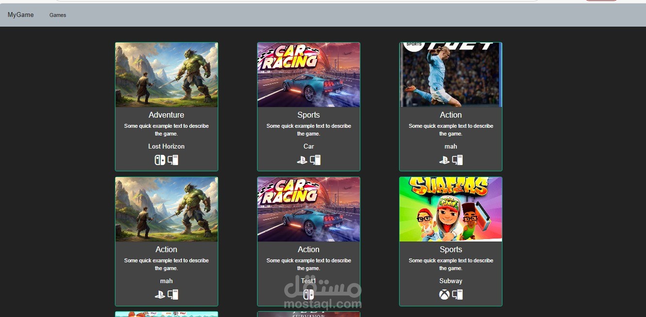 Games Platform – Online Game Library