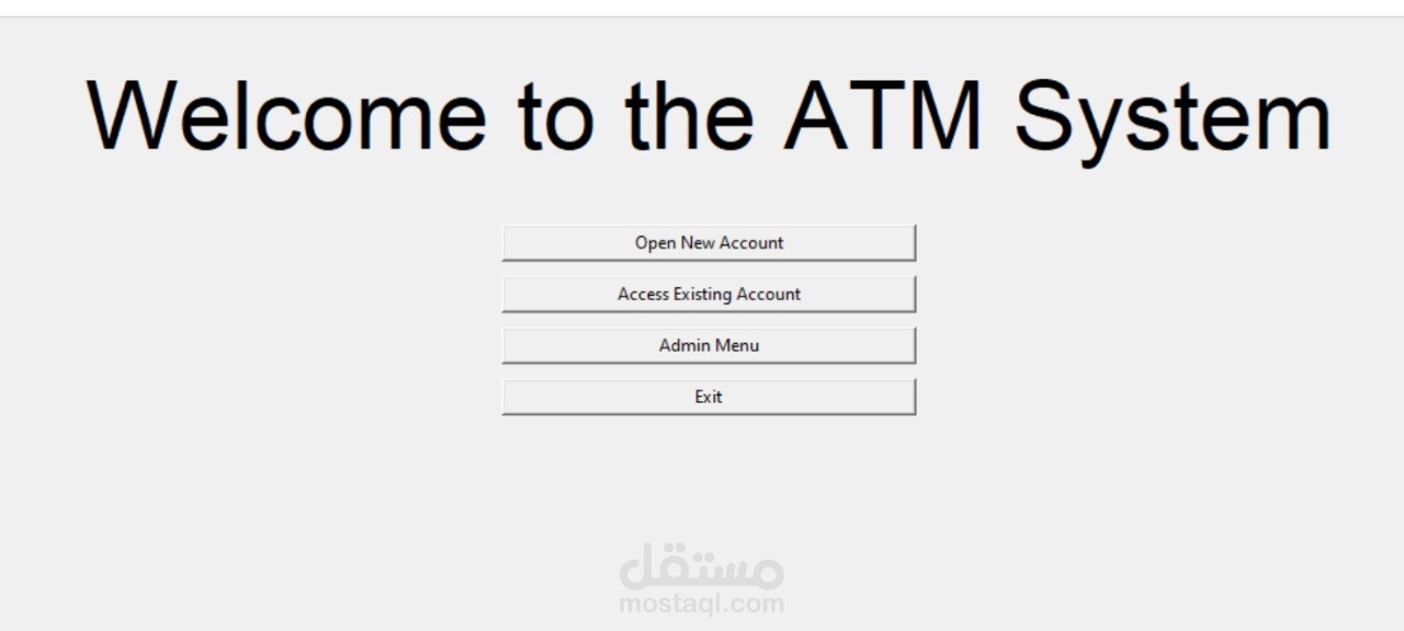 برمجة نظام ATM (ماكينة صرف آلي) كامل ببايثون مع واجهة رسومية