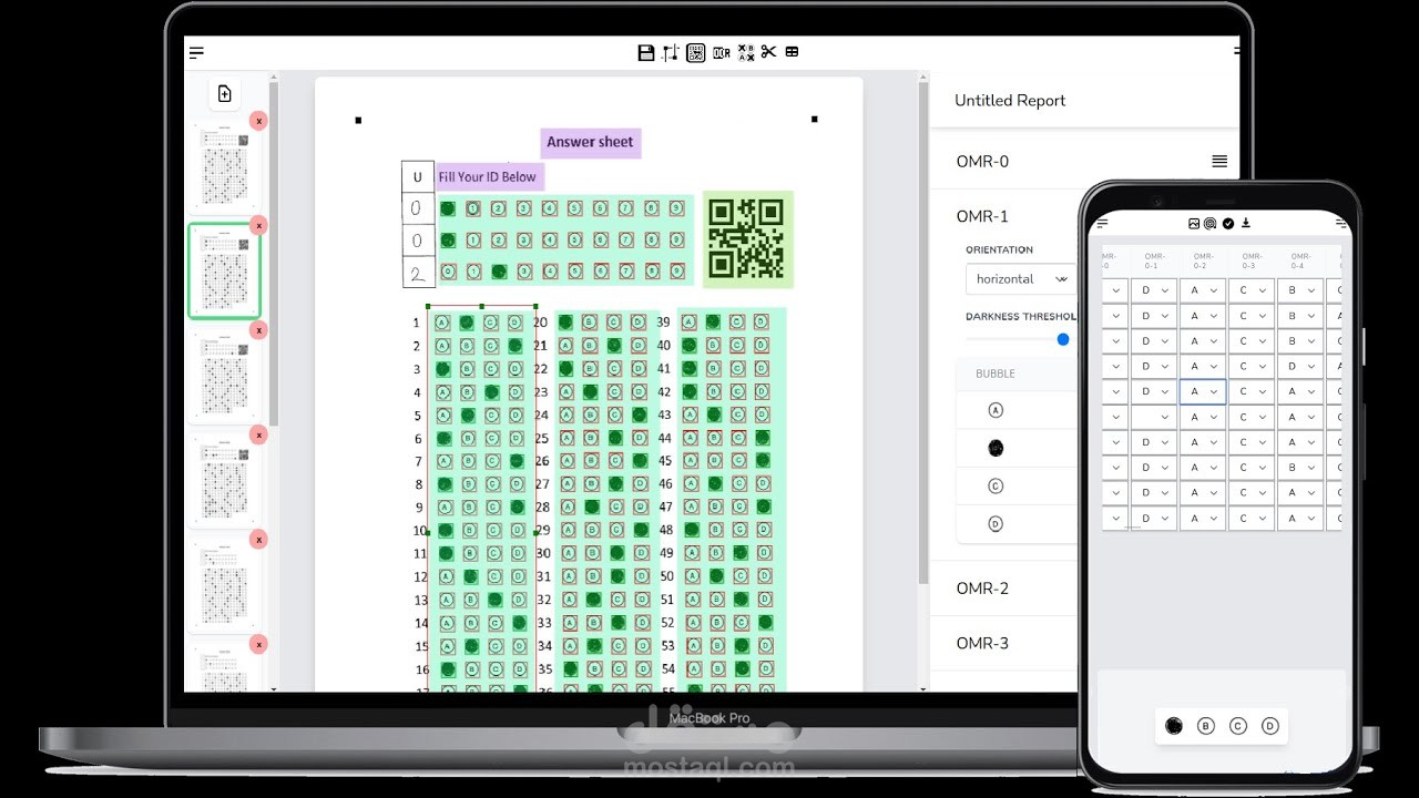 OMR (optical mark recognition) | مستقل