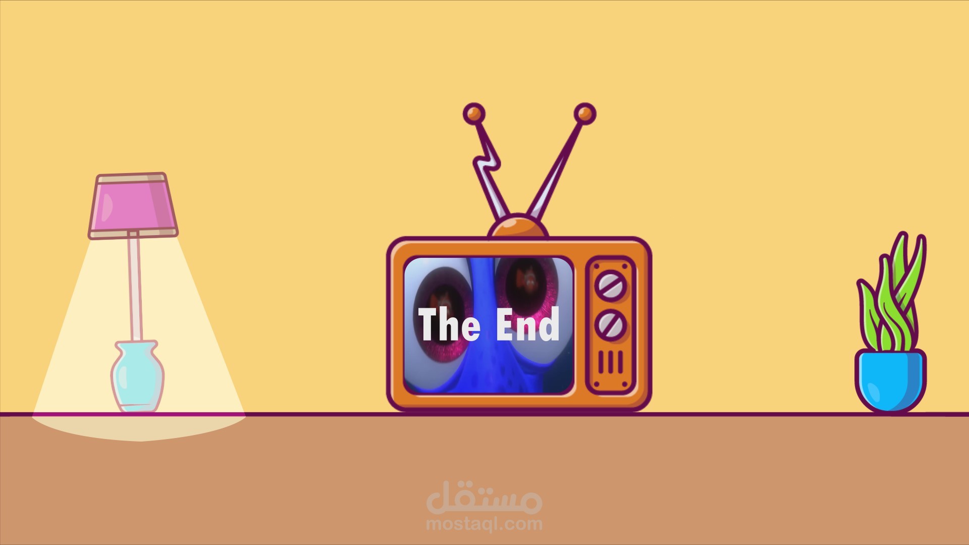 مشهد موشن جرافيك منفذ ببرنامج After Effects