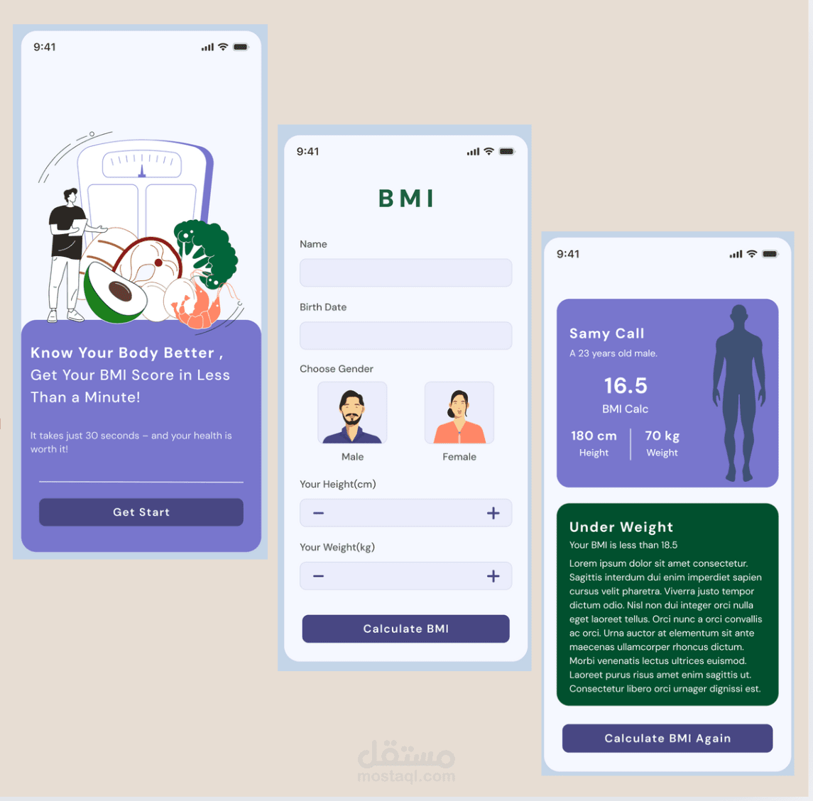 BMI App Calculator