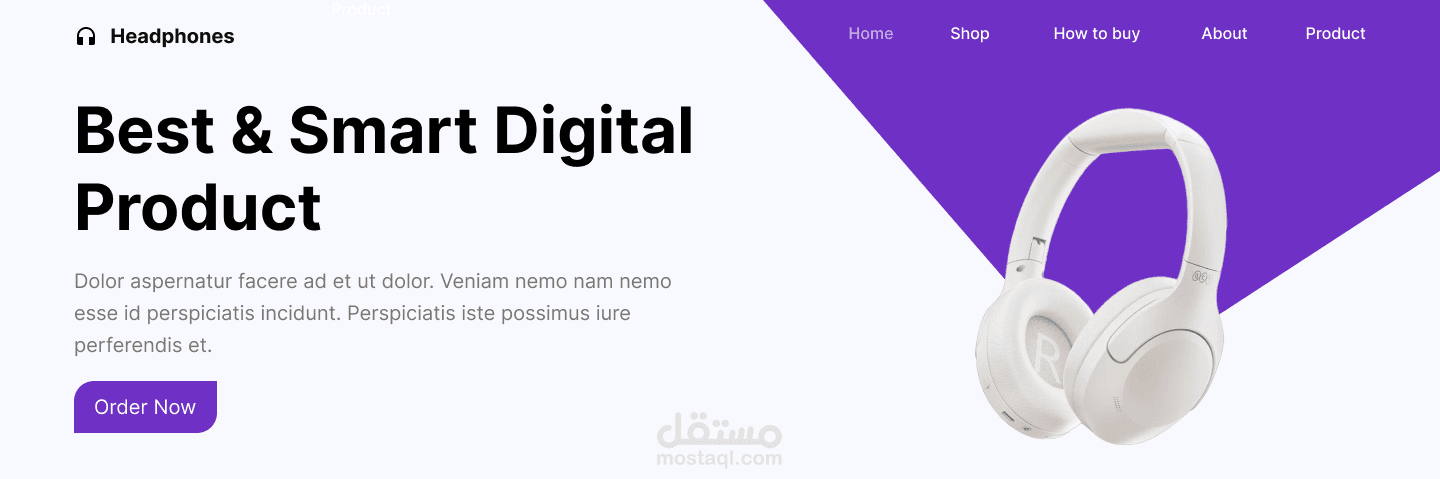 تصميم واجهة متجر إلكتروني للمنتجات الرقمية – UI/UX
