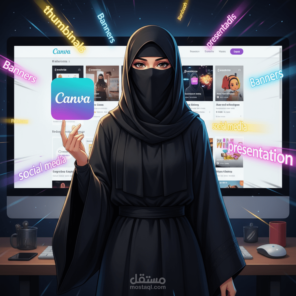 اعلان basic لمصمم على كانفا وكاتب محتوى إبداعي .