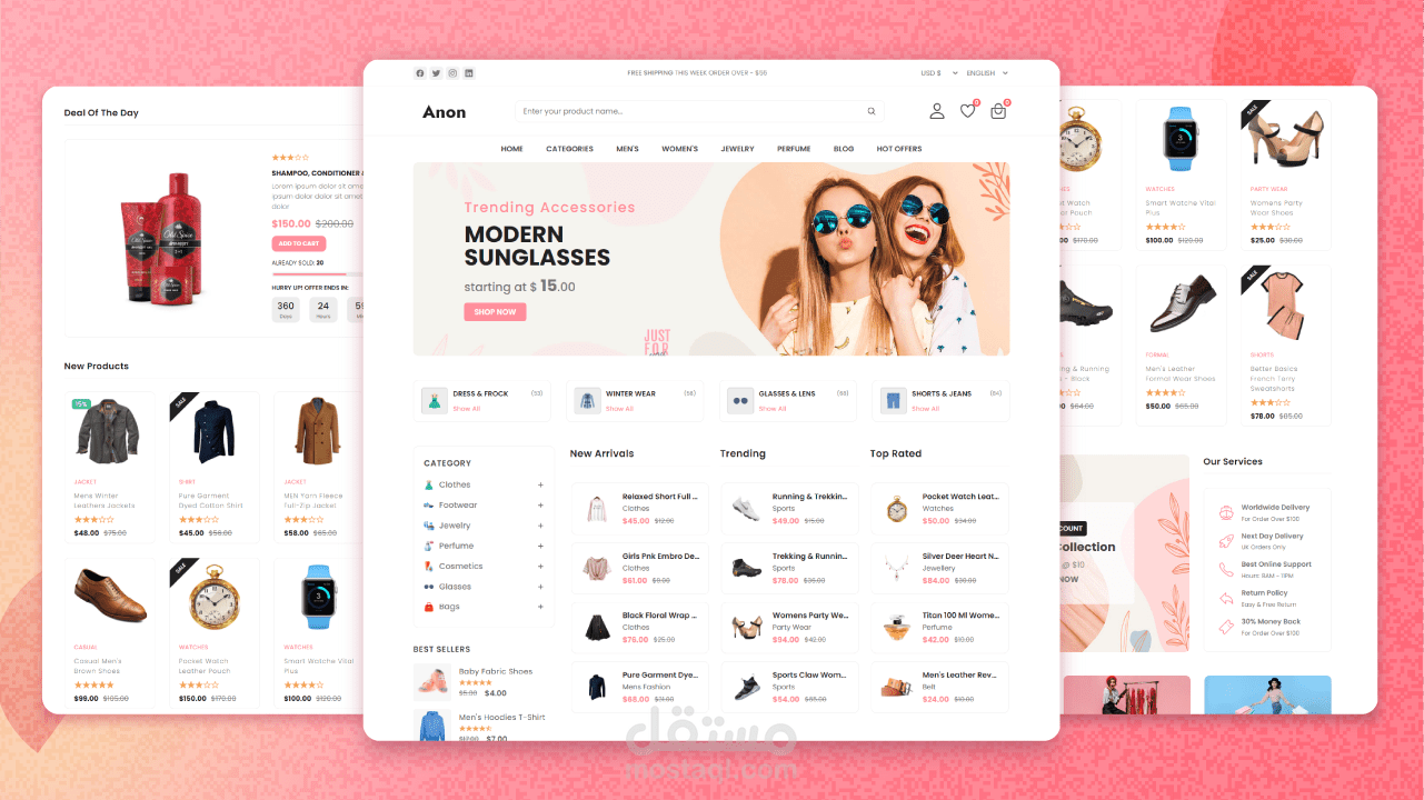 React js and Tailwindcss -Cara's Clothing-Ecommerce App