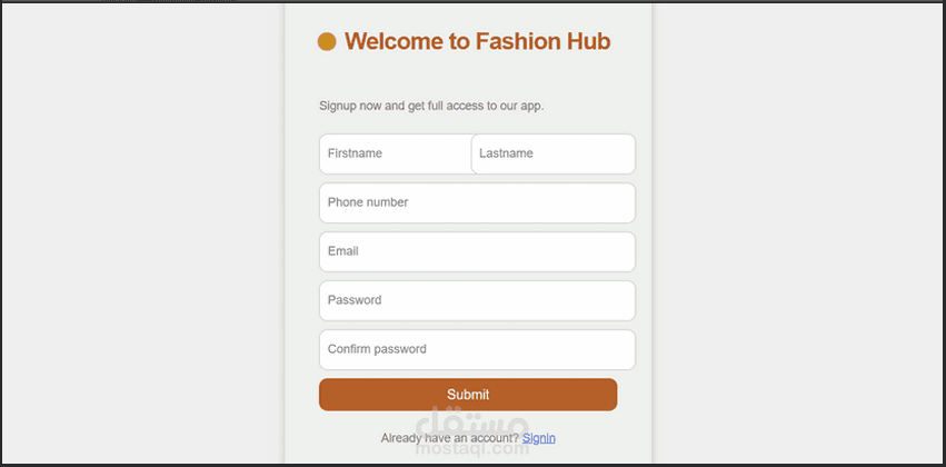 Modern Login Page Design