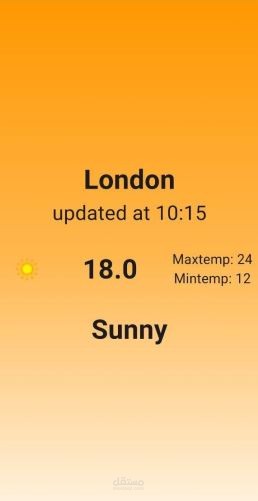 weather mobile application