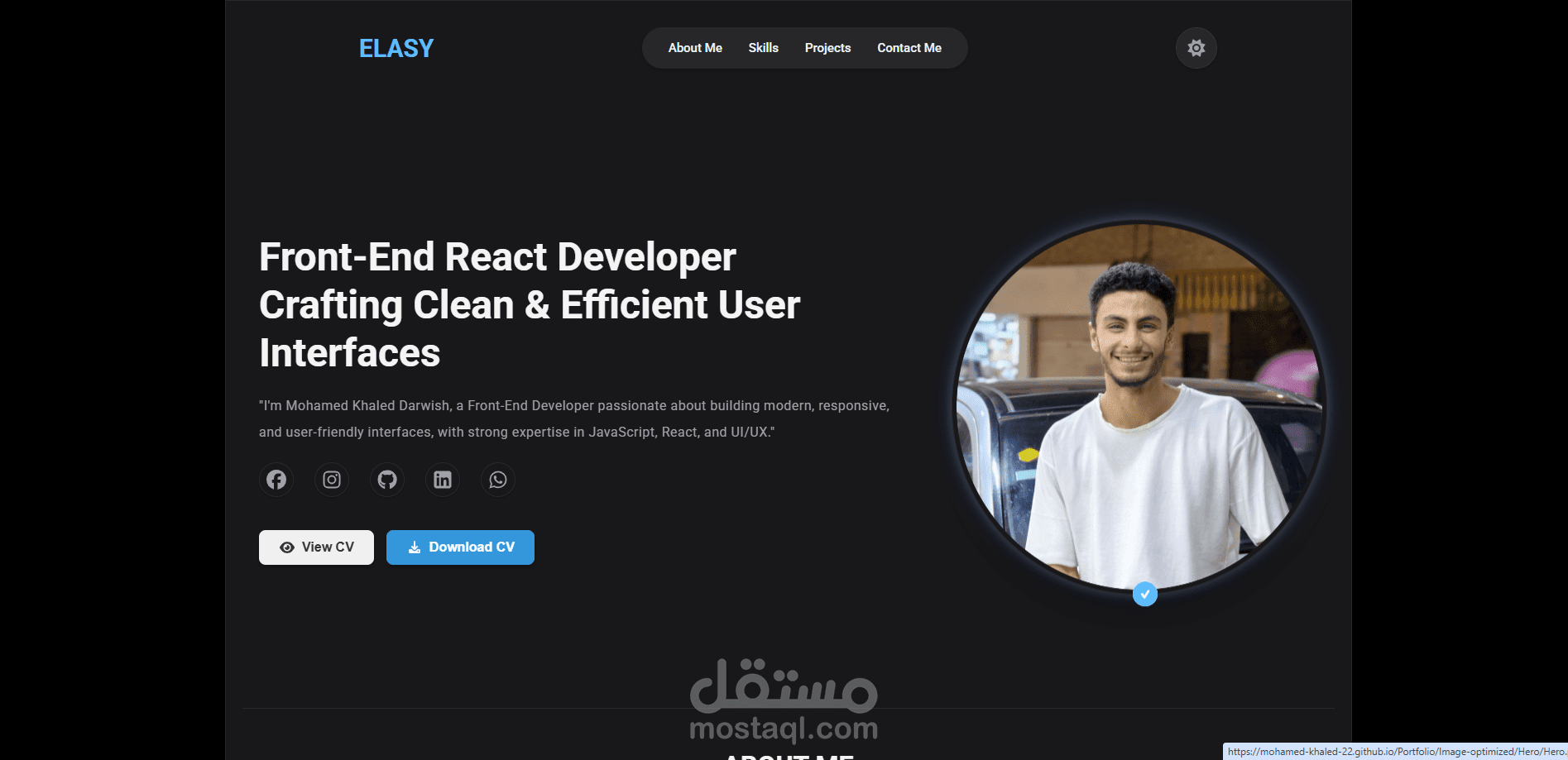Personal Portfolio (معرض اعمال شخصي)
