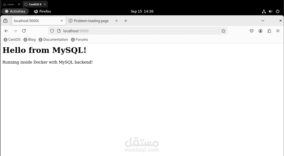 Two-Tier Web Application with Docker Compose