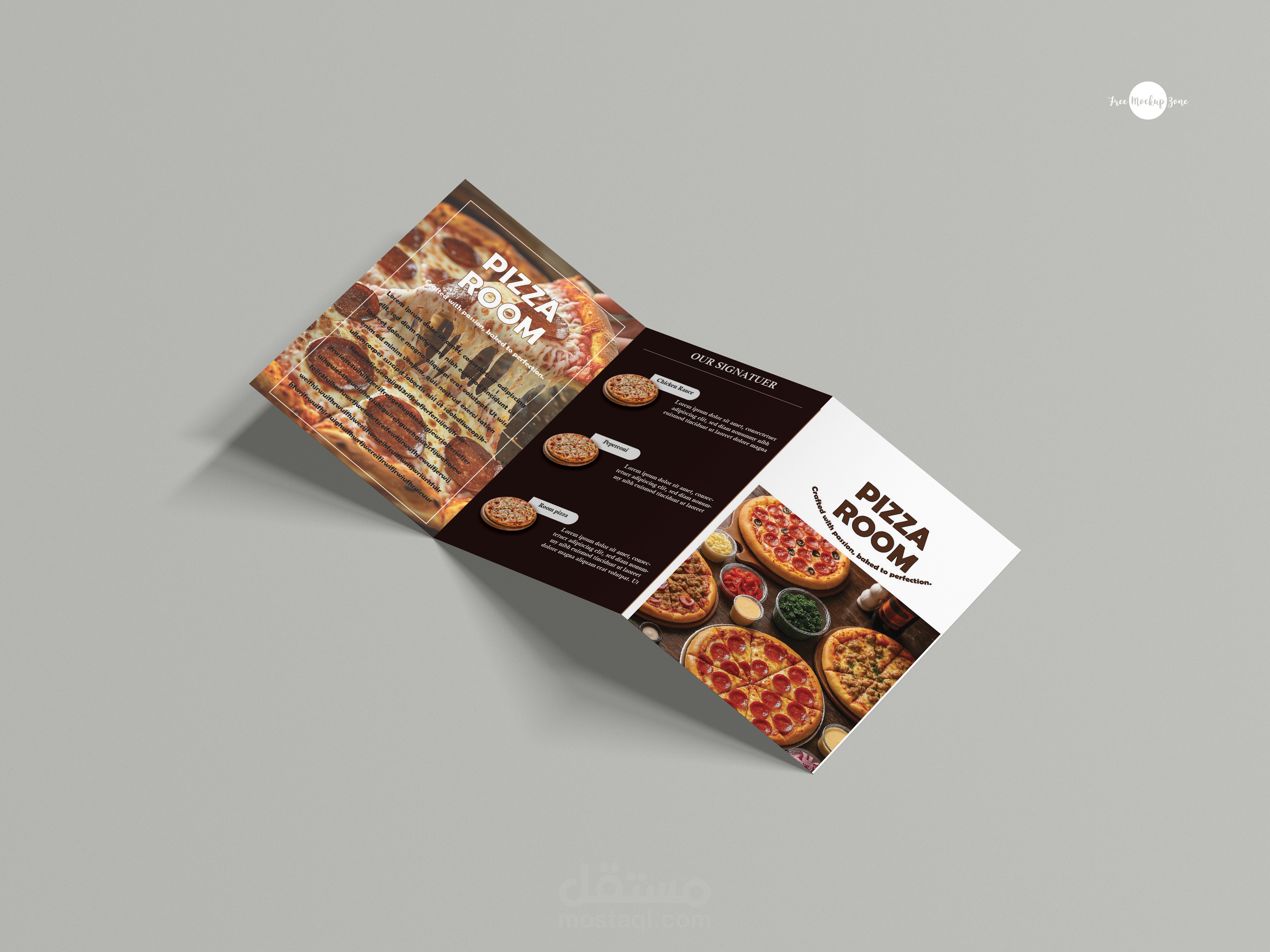 منيو مطعم بيتزا