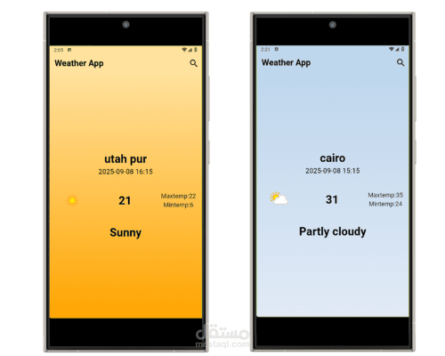 Live Weather App using API & Cubit | Flutter UI