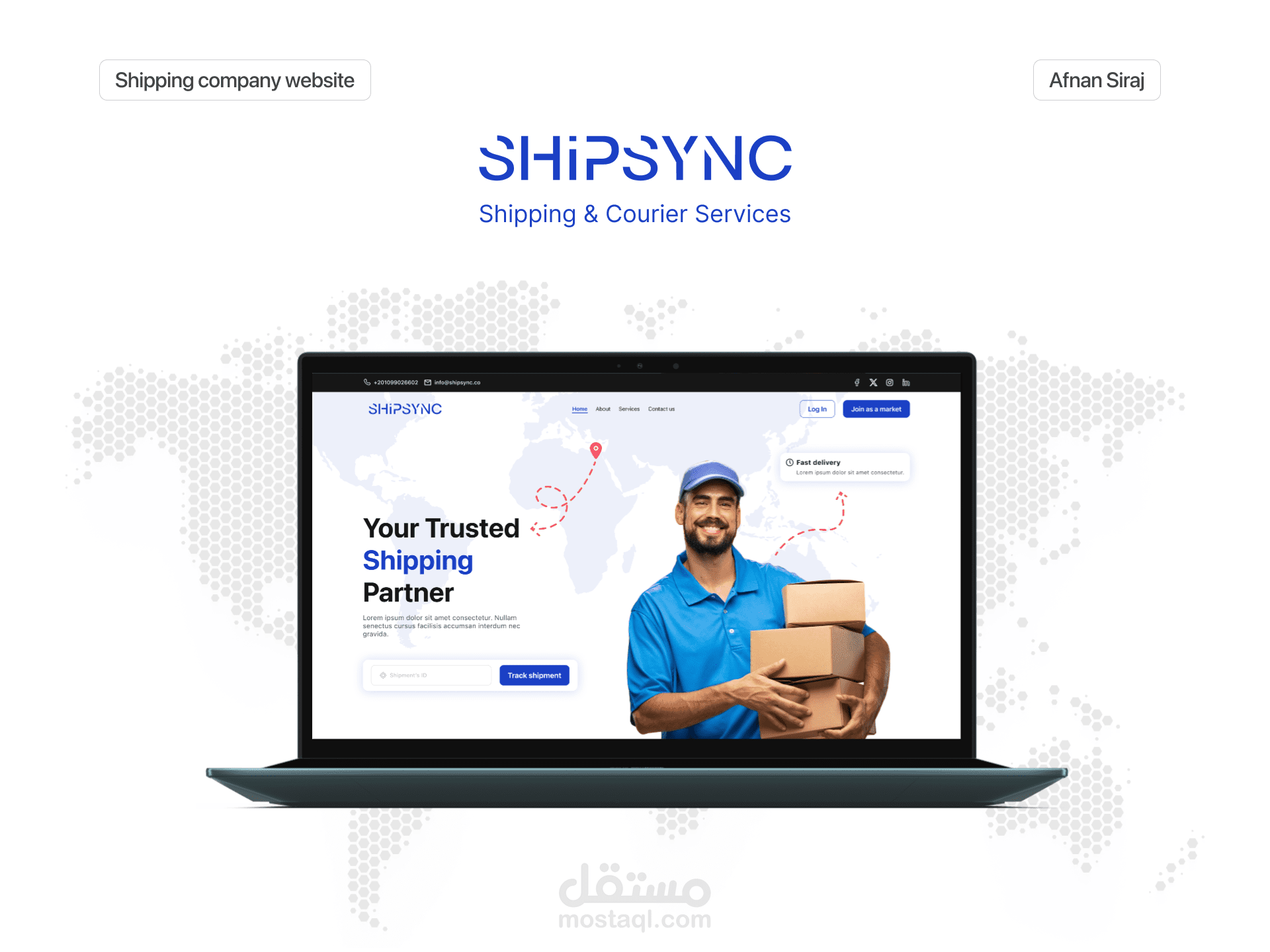 منصه للخدمات اللوجيستية والشحن متعددة الواجهات (B2B SaaS Platform for Logistics and Shipping Services)