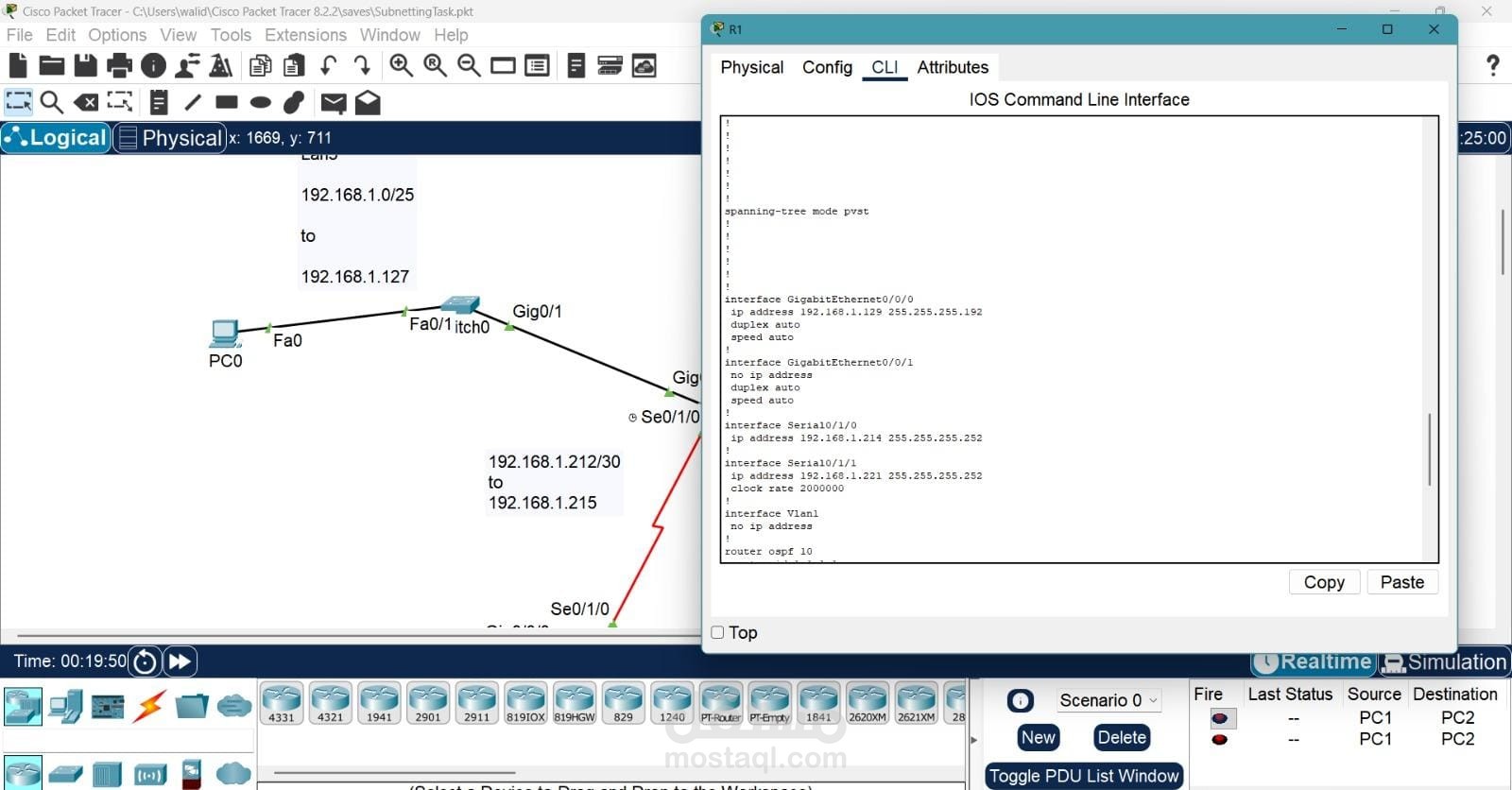 Basic configurations for routers and Switches