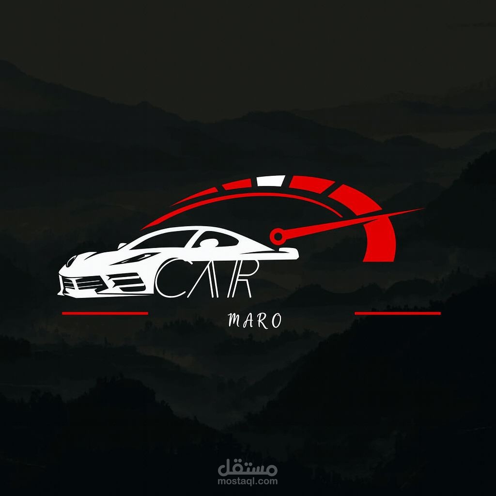 شعار CAR MARO – تصميم احترافي يجمع بين السرعة والهوية البصرية