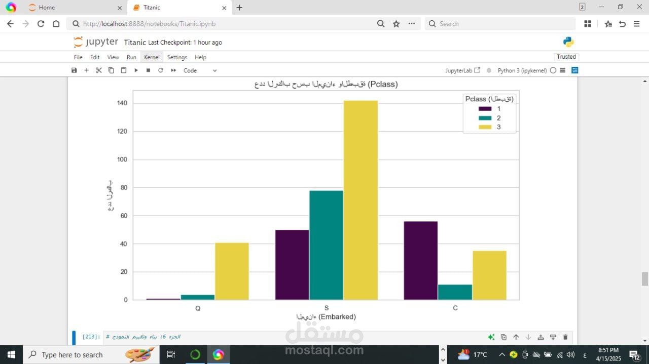 "تحليل استكشافي وتطبيقي لبيانات Titanic Dataset"