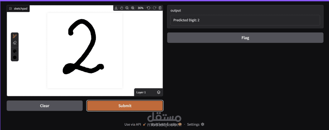 نظام تعرف على الأرقام MNIST