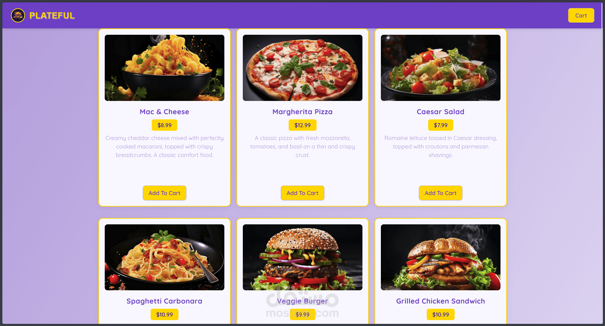 React Food Ordering Fullstack App