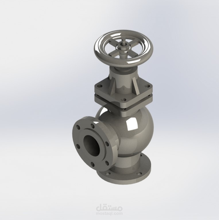 تصميم صمام أمان (Safety Valve) ثلاثي الأبعاد باستخدام SolidWorks