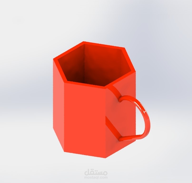 تصميم كوب هندسي (Geometric Mug Design)