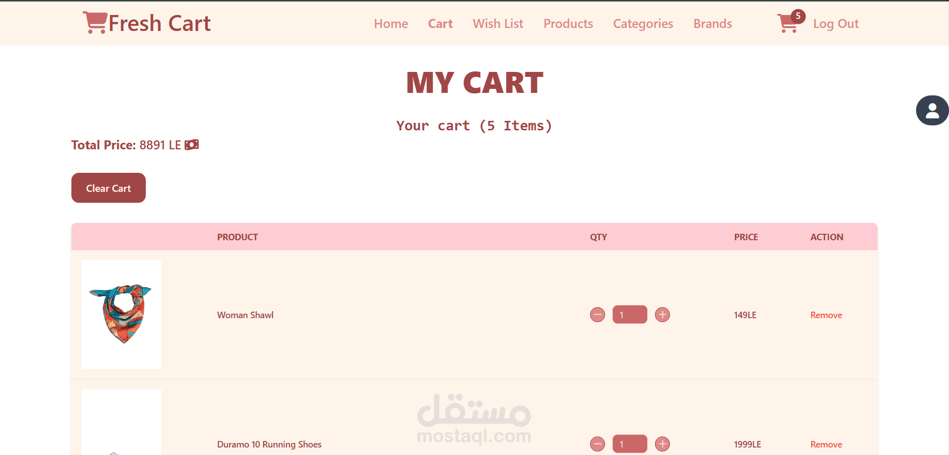 Fresh Cart – Responsive E-Commerce Frontend