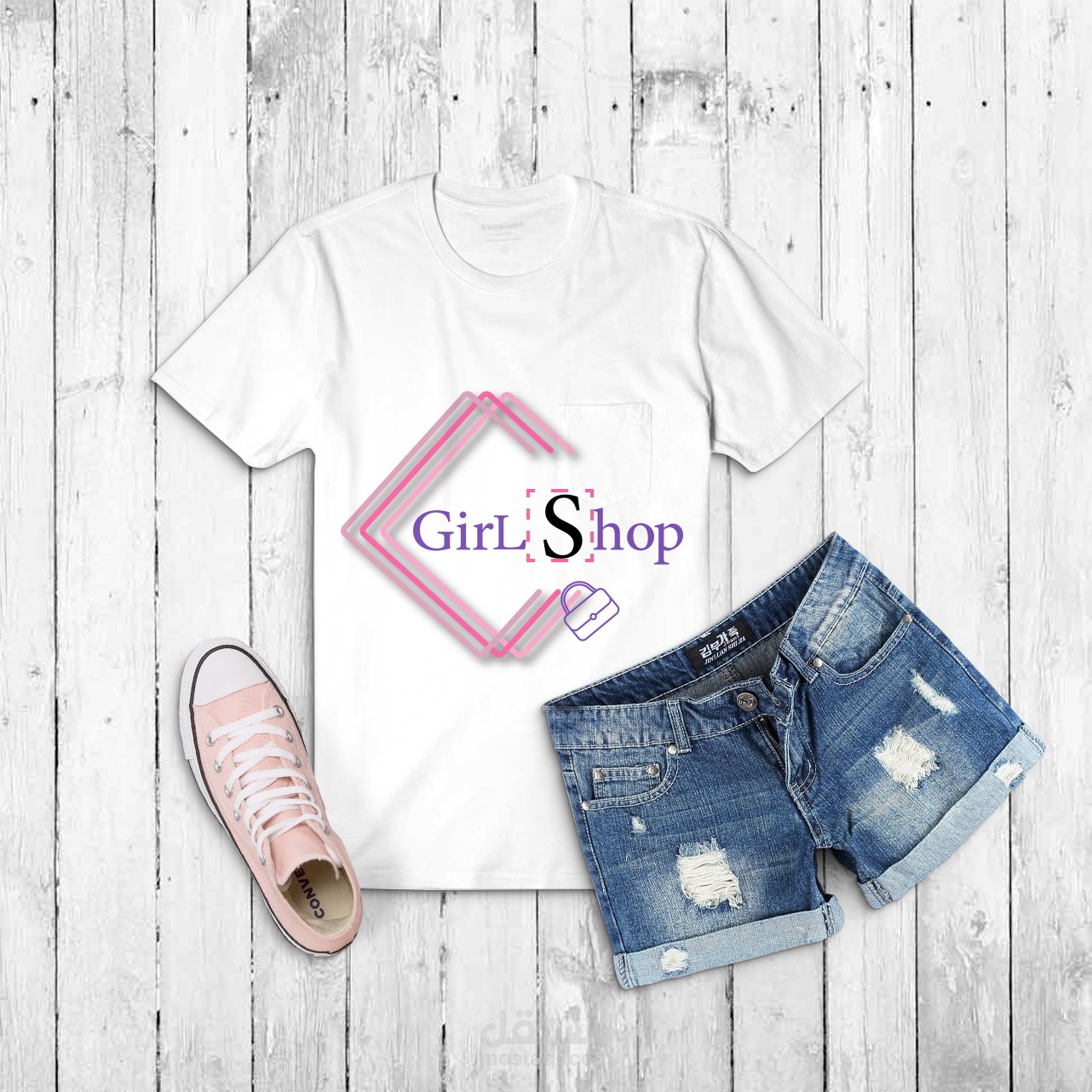 شعار موقع اليكتروني girls shop