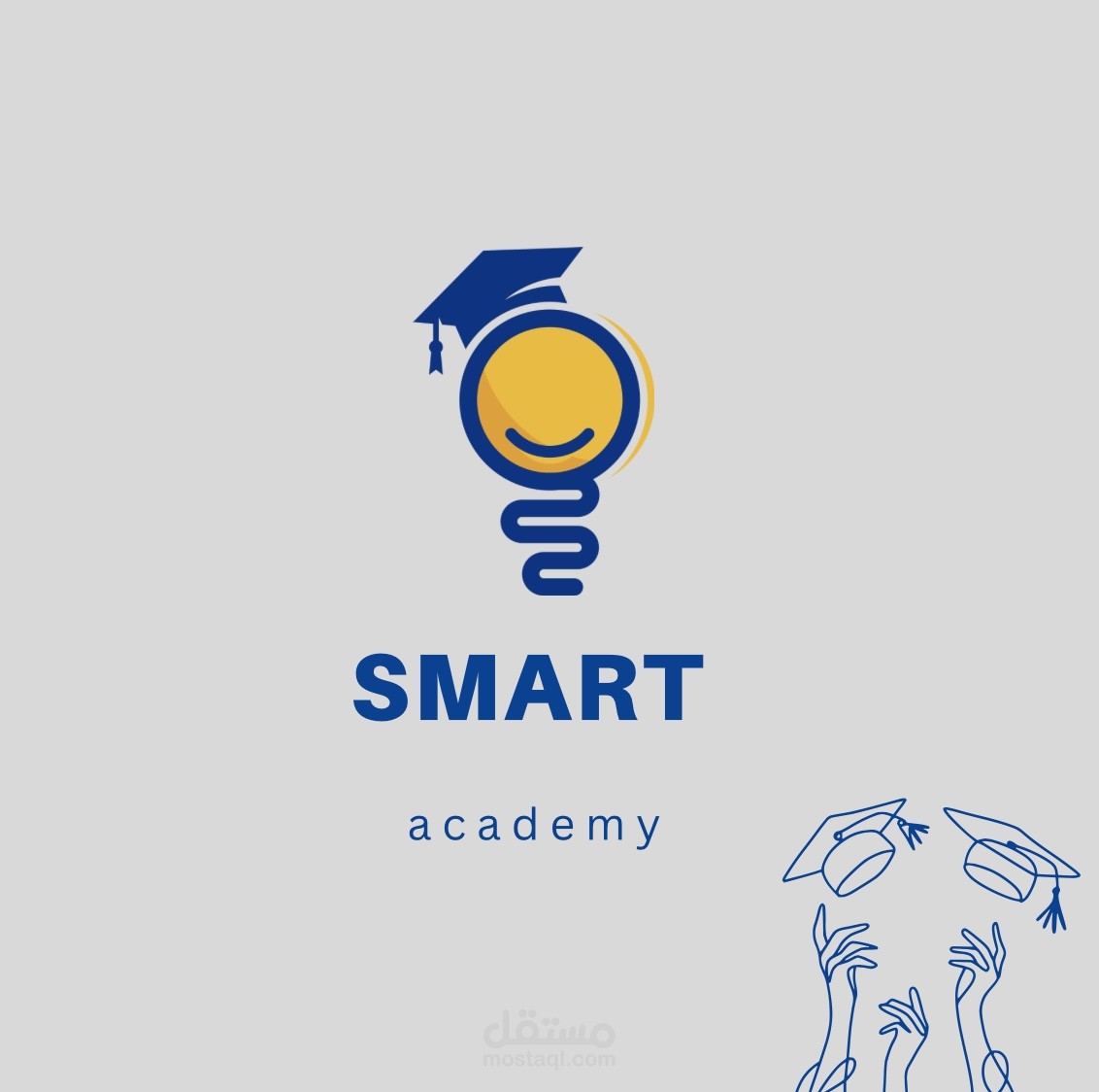 تصميم شعار لأكاديمية SMART التعليمية