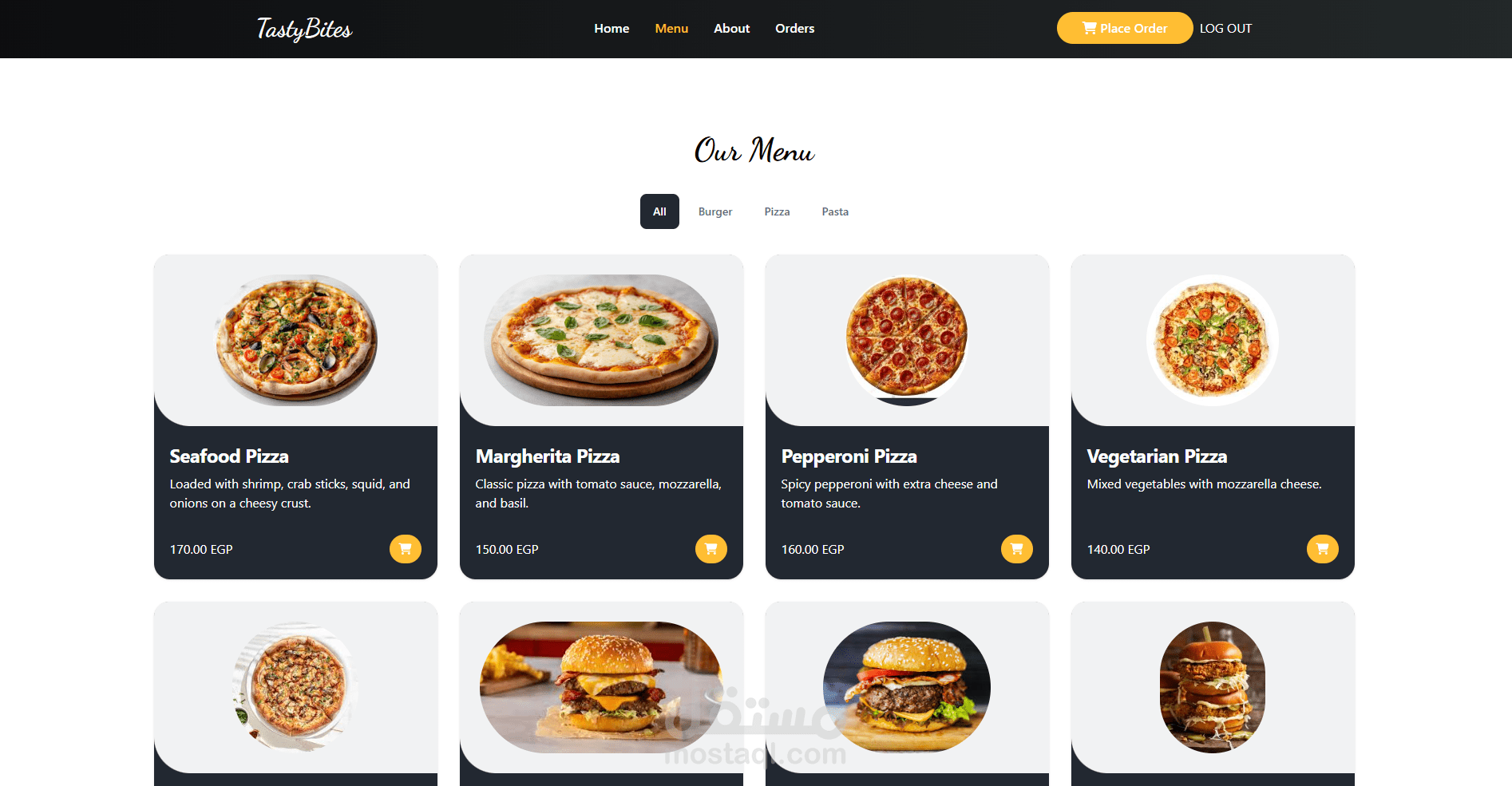 Tasty Bites – Food Ordering Web App