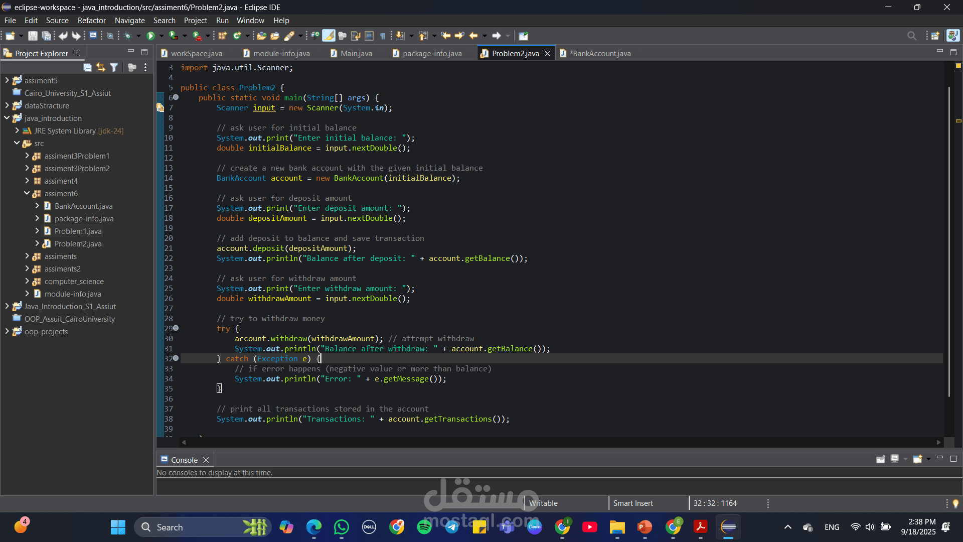 Secure Banking Transactions (Array List && Exception Handling)