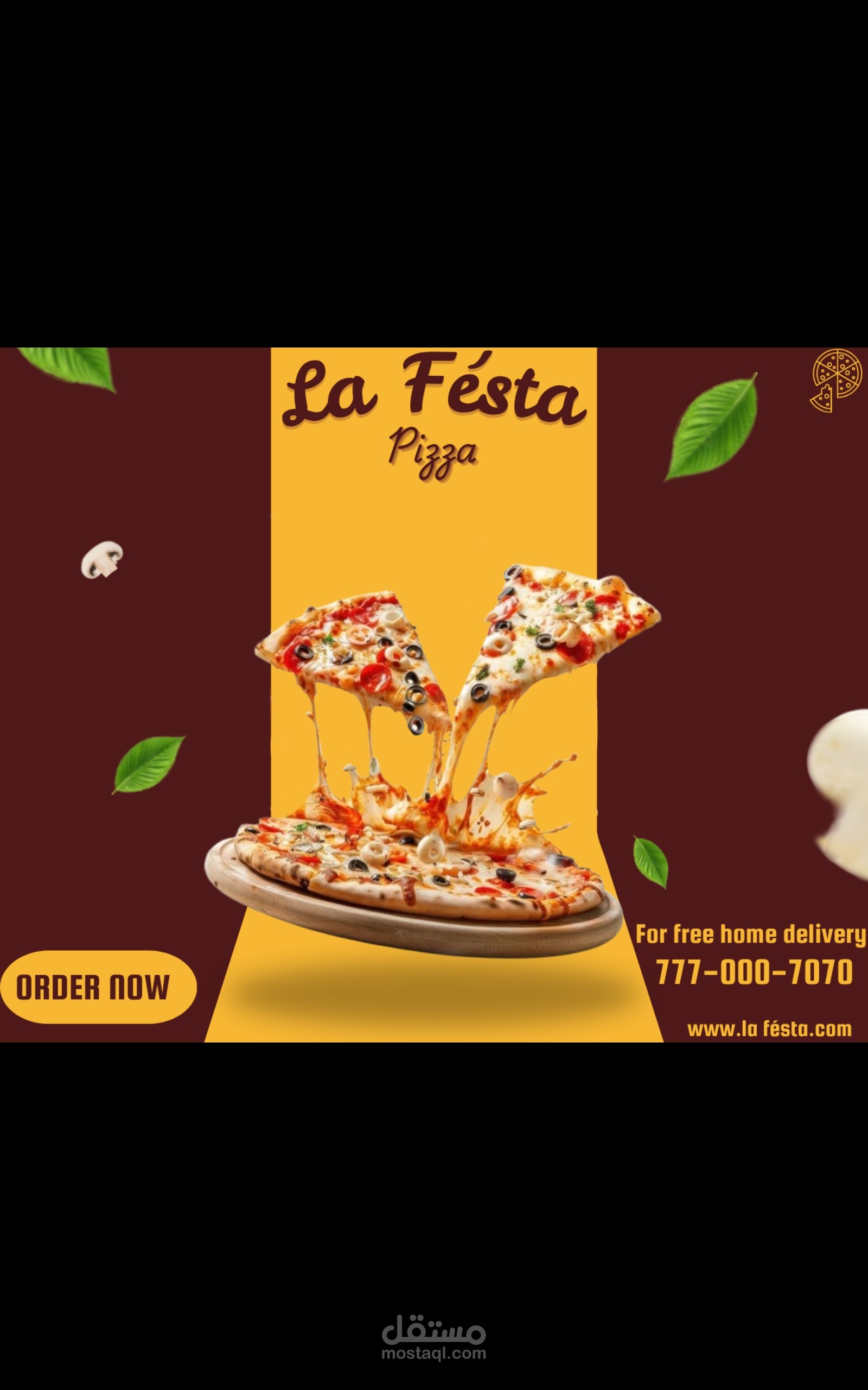 Pizza ad design