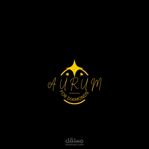 لوجو لشركة مجوهرات اسمها Aurum