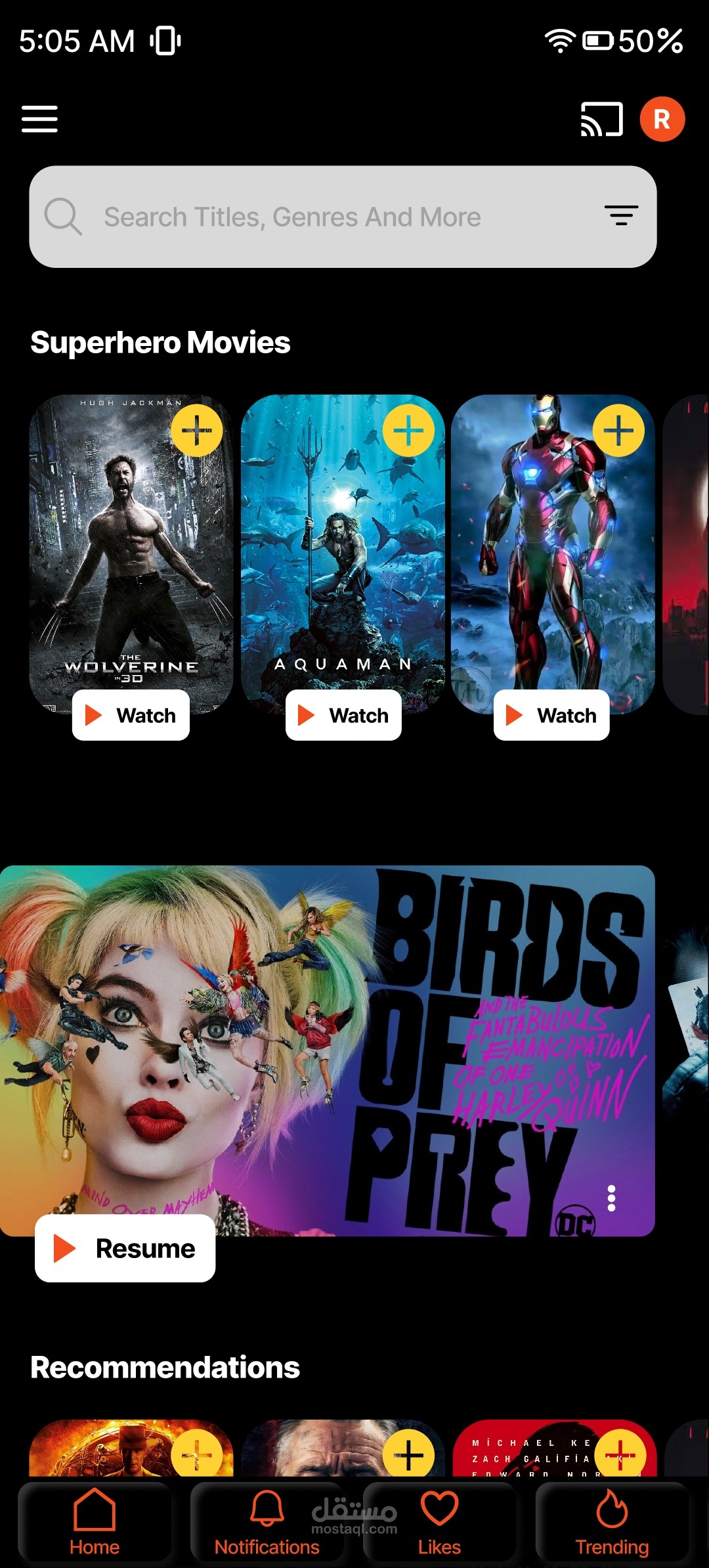 Bingo mobile application