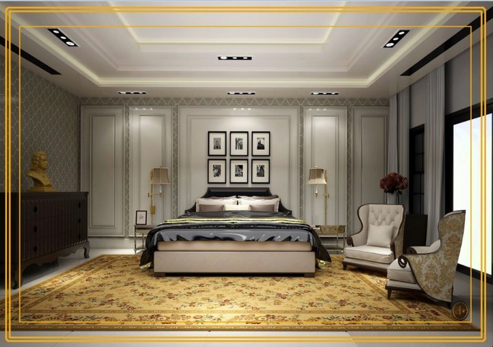 تصميم لغرفة نوم رئيسية  (الامارات)
