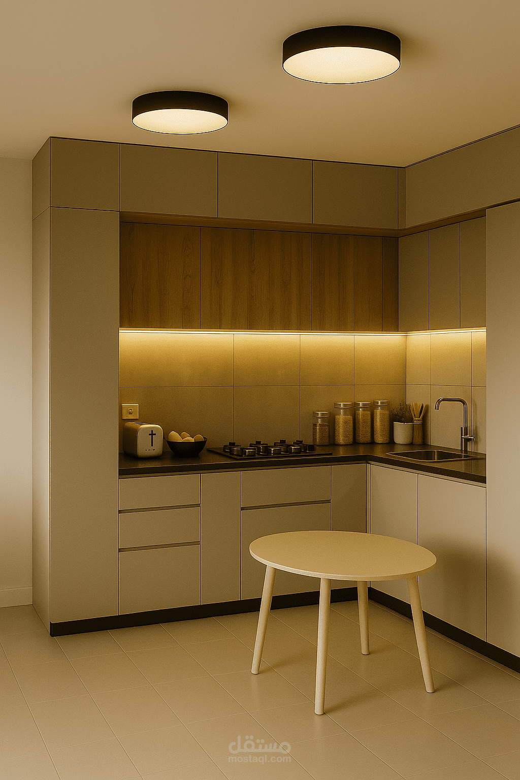 L-SHAPE HPL KITCHEN