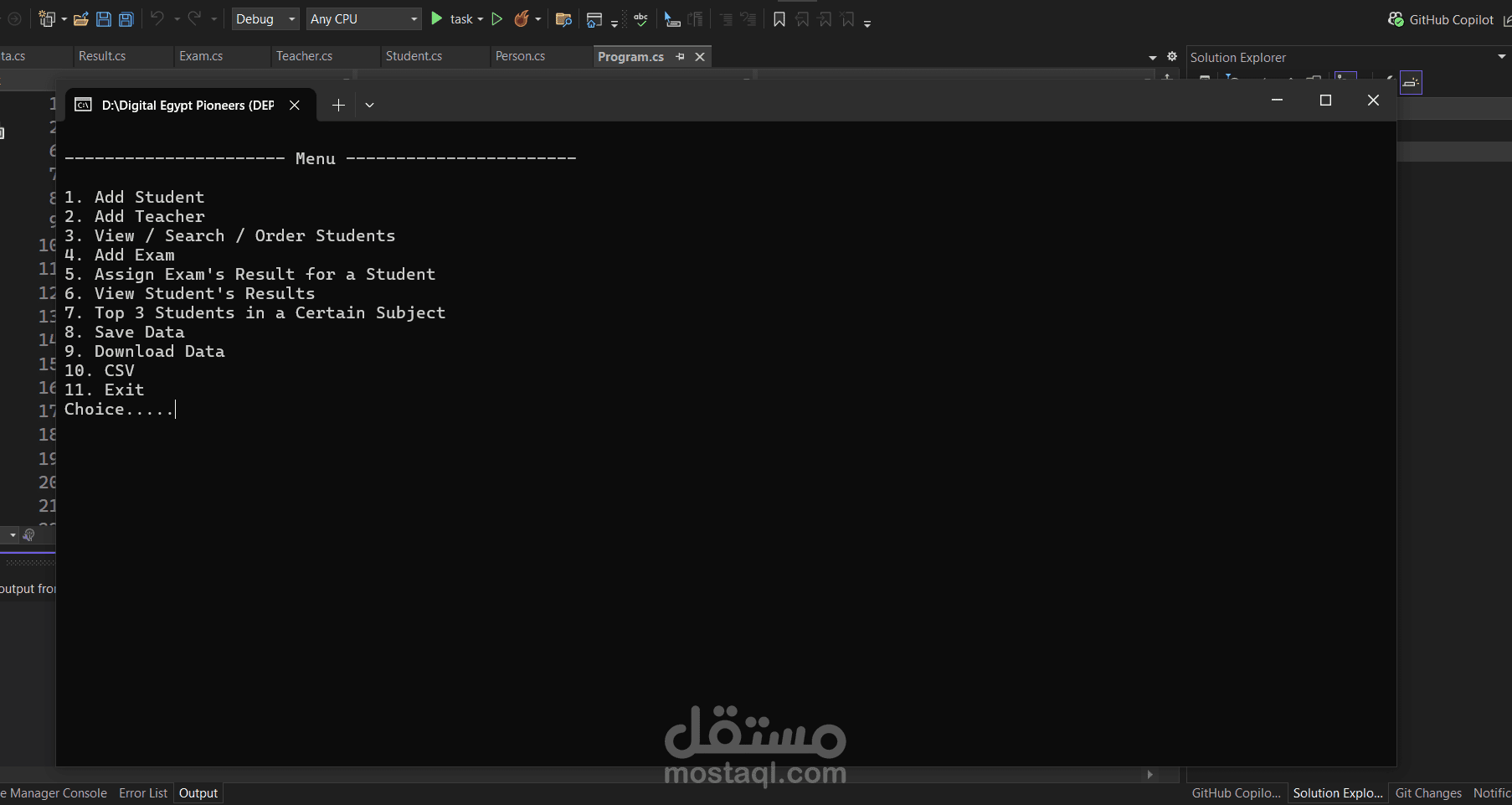 Back-End task from DEPI