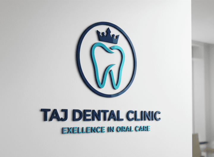 هوية بصرية متكاملة و شاملة لعيادة الأسنان "Taj Dental Clinic"