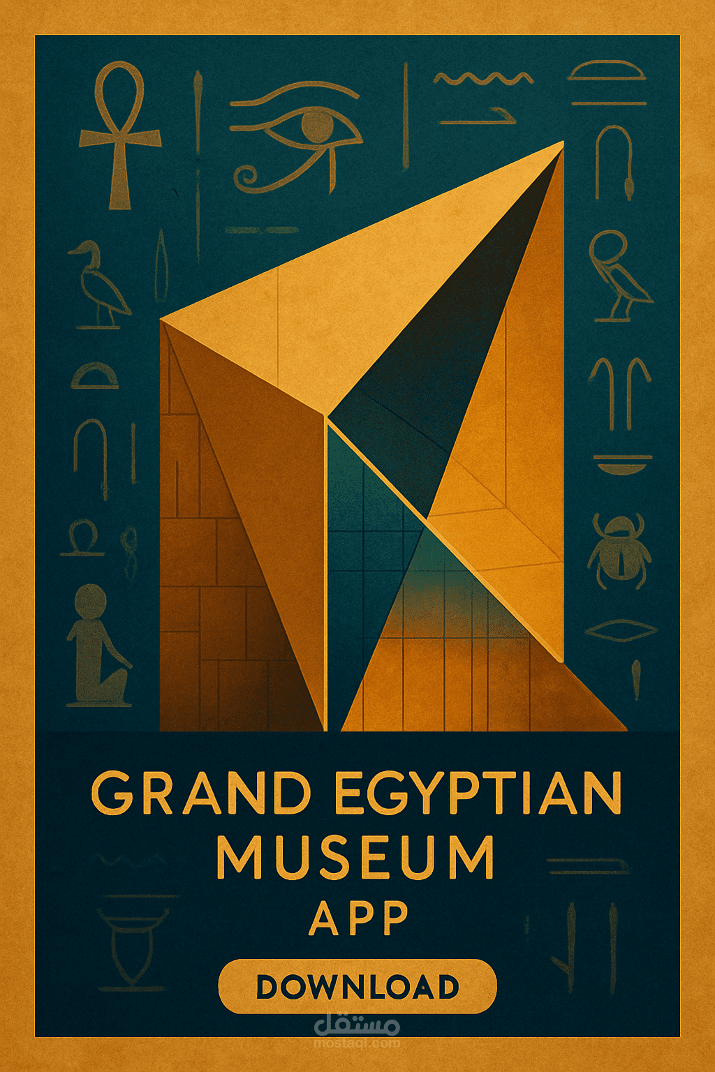 poster design for grand egy museum