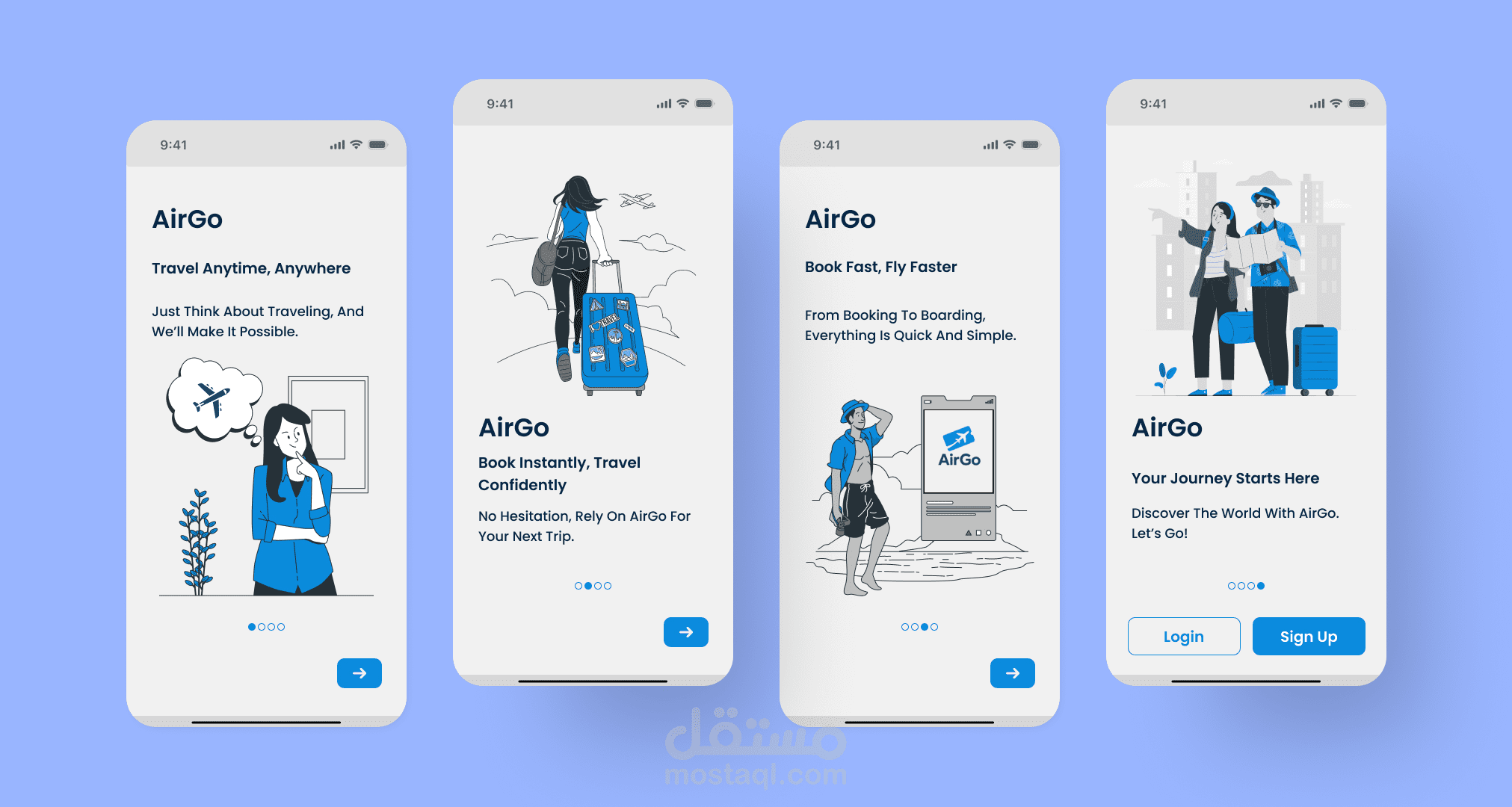 صفحات هبوط لتطبيقات الموبايل ( Splash Screens )