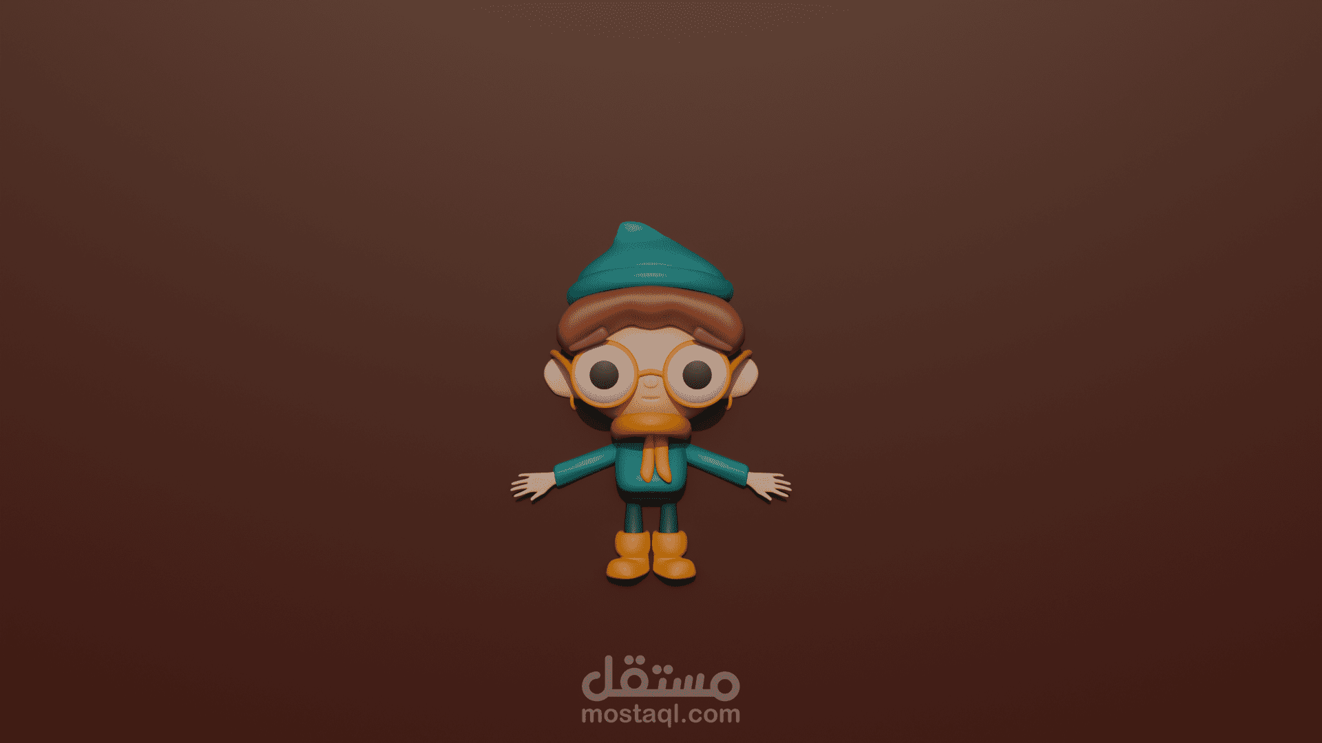 شخصية كرتونية ثلاثية الأبعاد