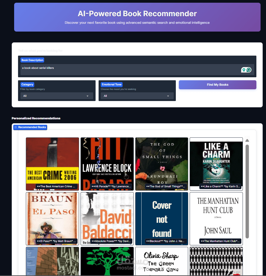 Semantic Book Recommender using LLMs