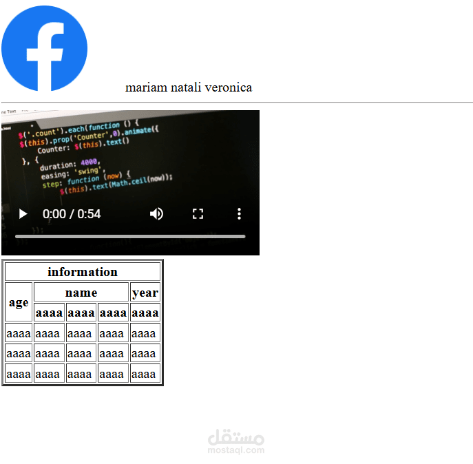 لغه html