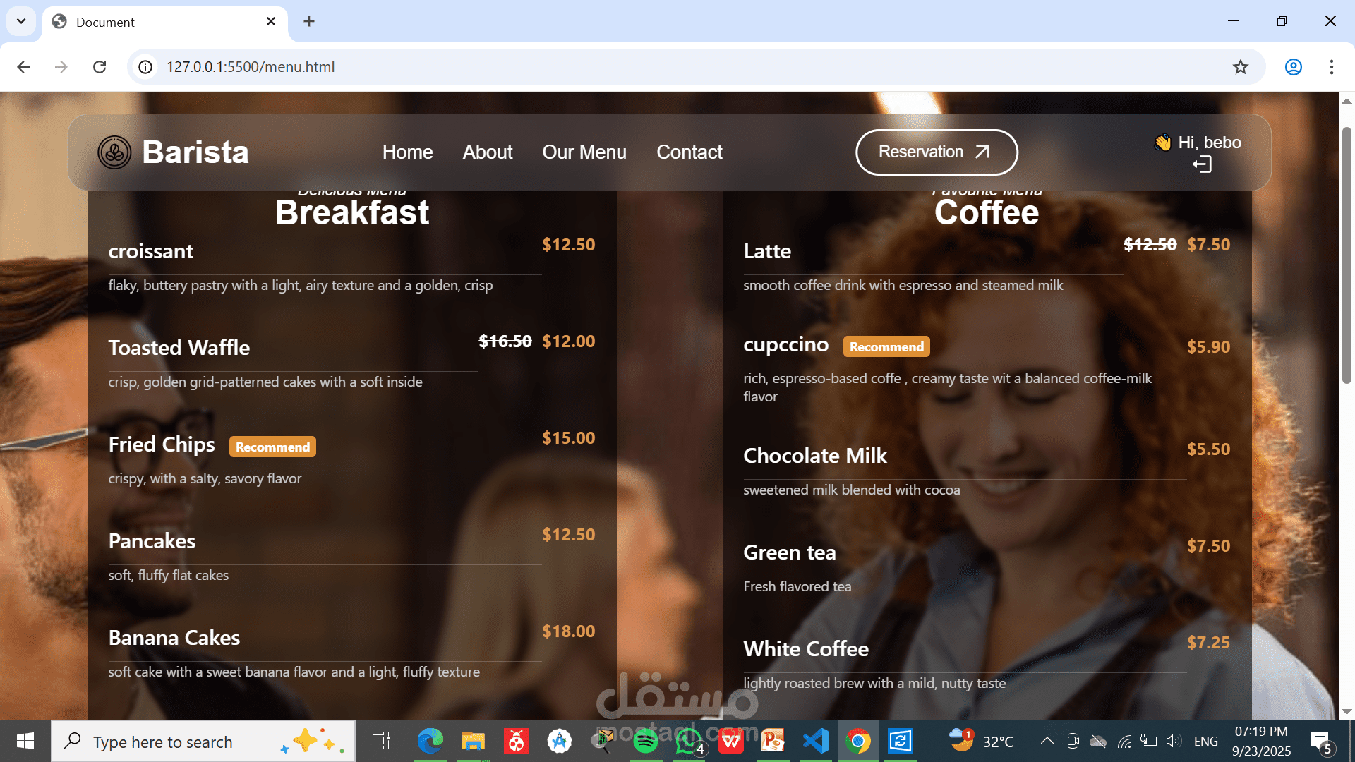 barista caffe