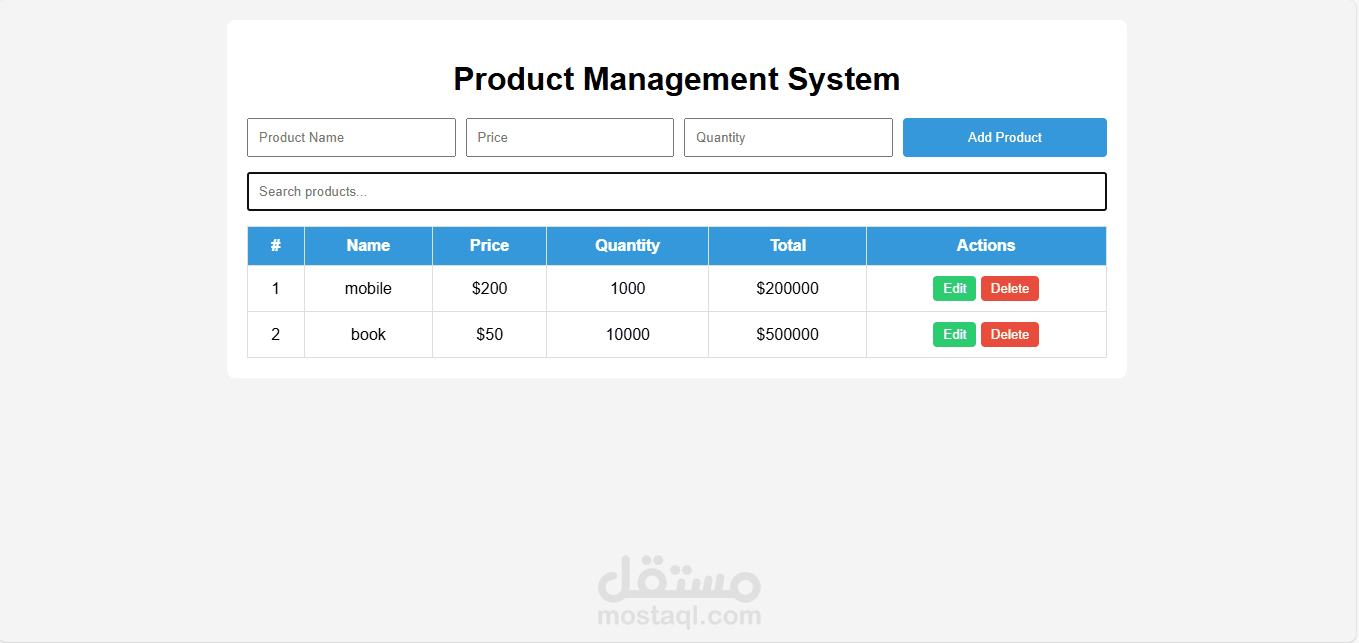 نظام إدارة المنتجات (Product Management System