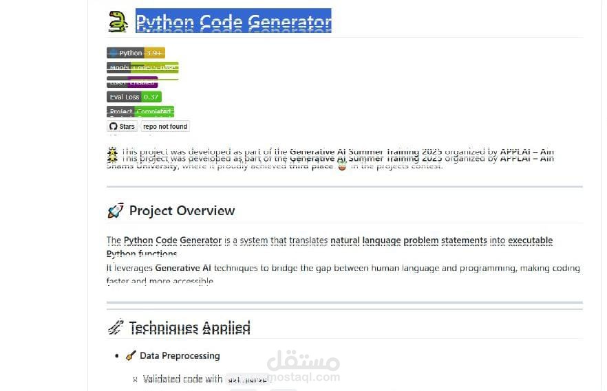 Python Code Generator