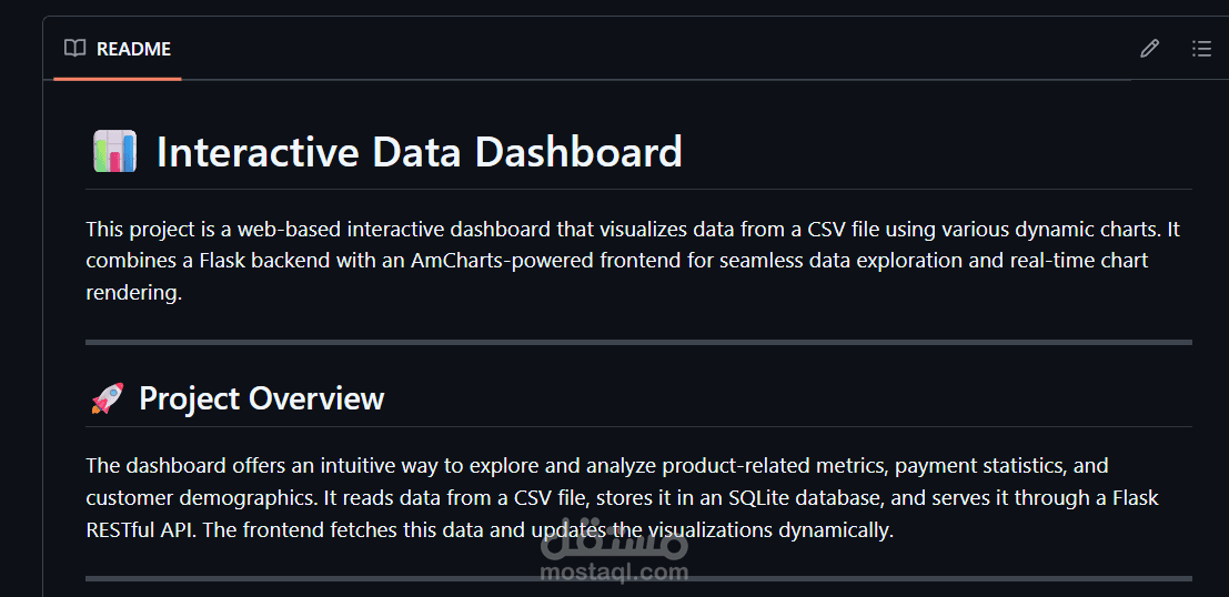 Interactive Data Dashboard