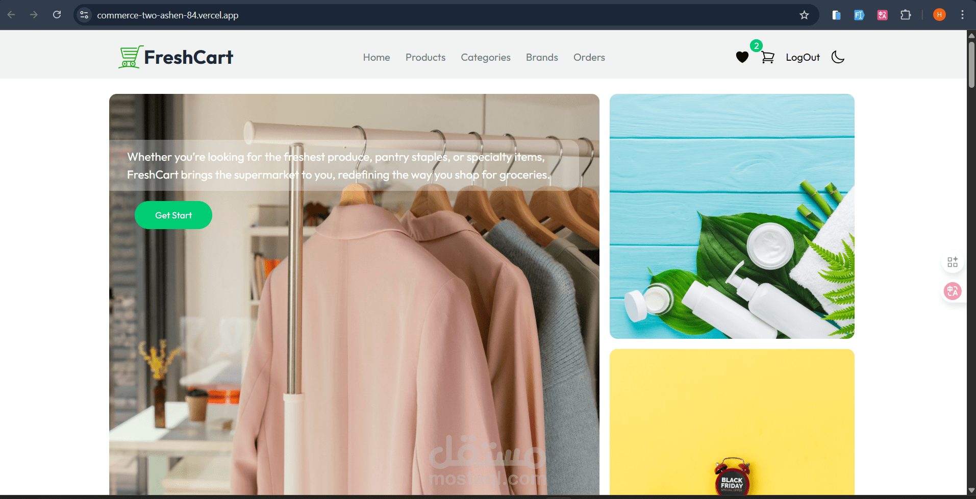 E-commerce web application