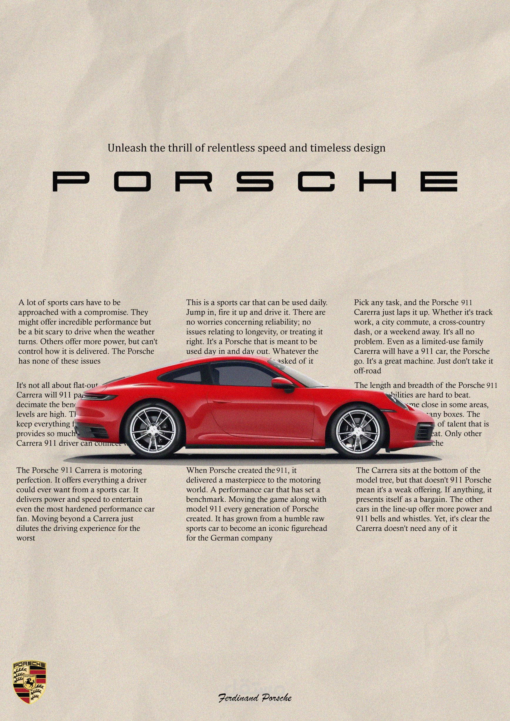 Porssche poster