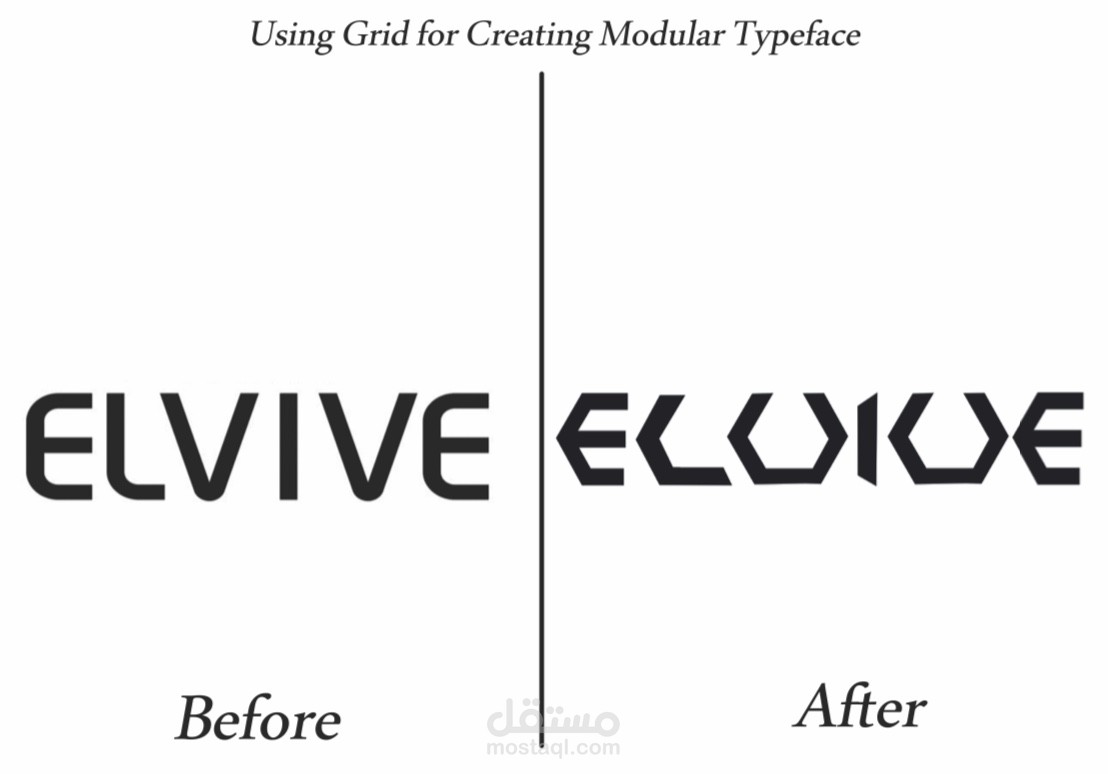 تصميم واجهة منتج elvive بخطوط احترافية