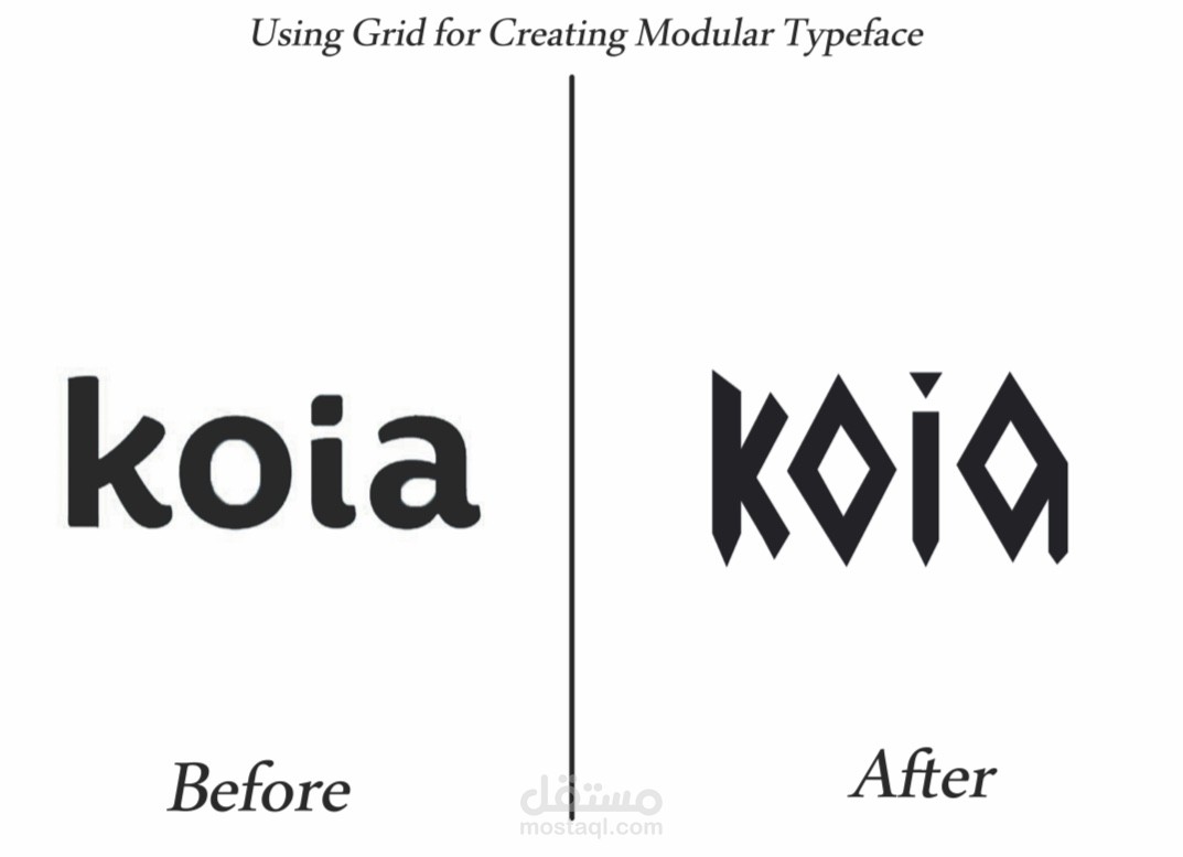 تصميم واجهة منتج koia بخطوط مبتكرة