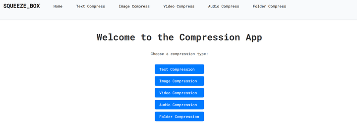 Intelligent Data Compression Web Application