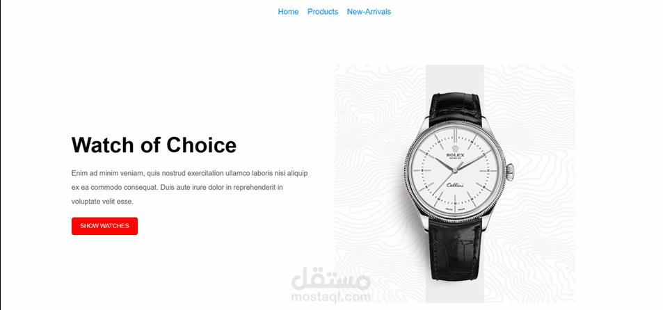 watches shop website