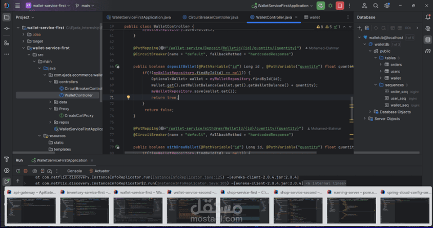 E-Commerce Web Server  Using microservices